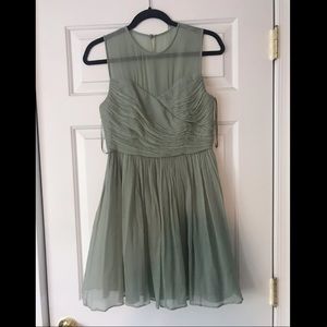 Teal Chiffon J. Crew Dress